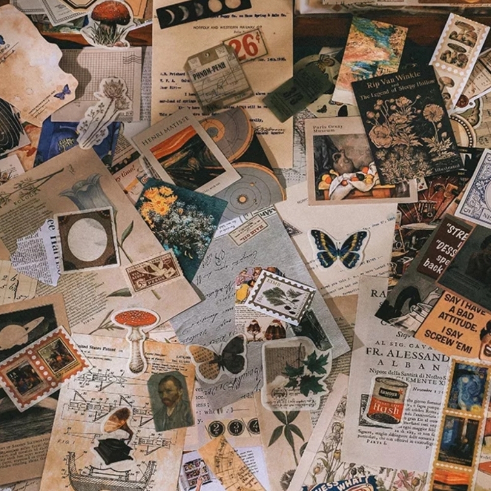 100PC Vintage Scrapbook Cutouts